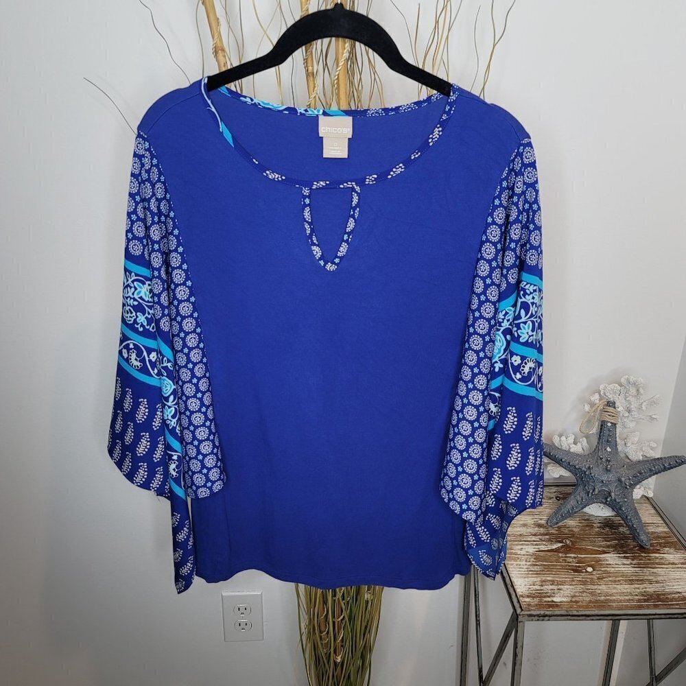 Chico's Blouse Womens 0 (Small)